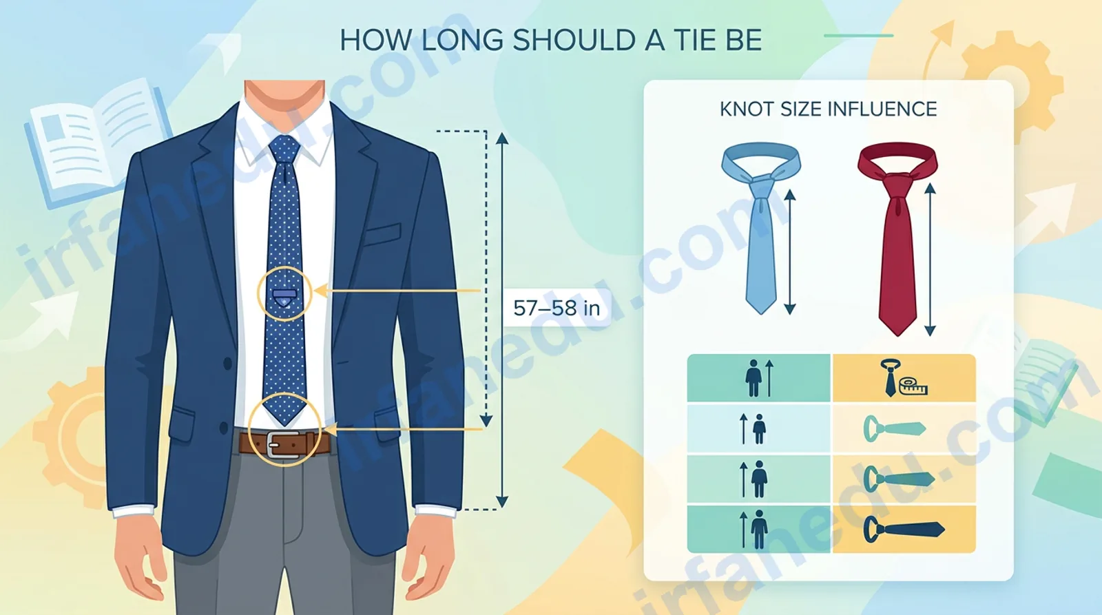 how long should a tie be