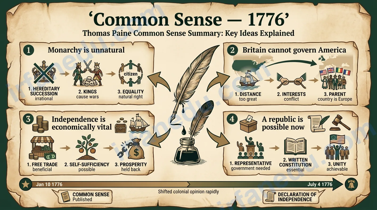 thomas paine common sense summary