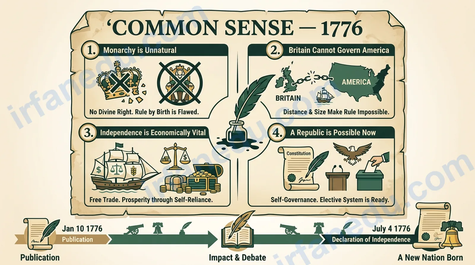 thomas paine common sense summary